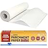 Katbite Parchment Paper Roll for Baking, 15 in x 210 ft 260 Sq.Ft, Heavy Duty Baking Paper with Slide Cutter, Easy to Cut & Non-stick Cooking Paper for Bread, Cookies, Air Fryer, Steaming, Grilling