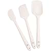 The Silicone Kitchen Improved Spatula, Skinny Spatula, Spoonula in Designer White, Silicone Spatula Set 3 Piece, Off-White