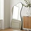 POZINO Irregular Mirror, Asymmetrical Wall Mirror, 47.2"x22" Large Wall Mirror Decorative, Modern Unique Shape Mirror for Living Room Bathroom Bedroom Entryway Hallway