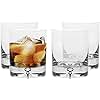 Barski Tumbler Glass - Double Old Fashioned - Set of 4 European Quality - DOF Glasses - Bubble in The Base - Each D.O.F Glass Is 9.5 Oz (Ounces) - Made in Europe