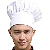 Hyzrz Chef Hat Adult Adjustable Elastic Baker Kitchen Cooking Chef Cap for Adult/Kids