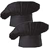 Hyzrz Chef Hat Set of 2 Pack Adult Adjustable Elastic Baker Kitchen Cooking Chef Cap