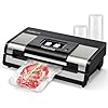 FRESKO Automatic Vacuum Sealer Machine, 140 Watts, with Dry/Moist Food Detection, 2 Rolls Bag (AutoMax V8)