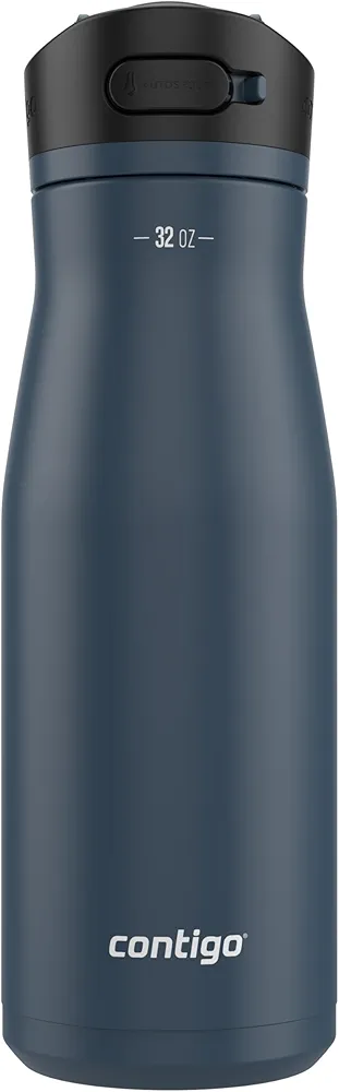 Contigo Ashland Chill 2.0 Insulated Stainless Steel Water Bottle, 32oz, Blueberry