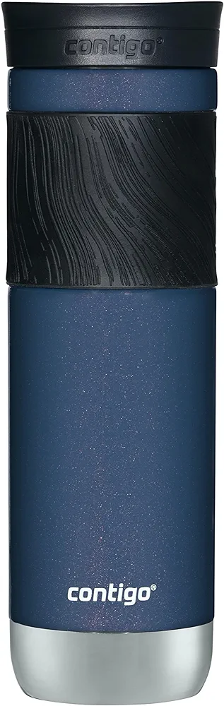 Contigo Byron Insulated Stainless Steel Travel Mug with Leak-Proof Lid, 24oz, Reusable Coffee Cup or Water Bottle, BPA-Free, Long-lasting ThermoLock Insulation, Midnight Berry