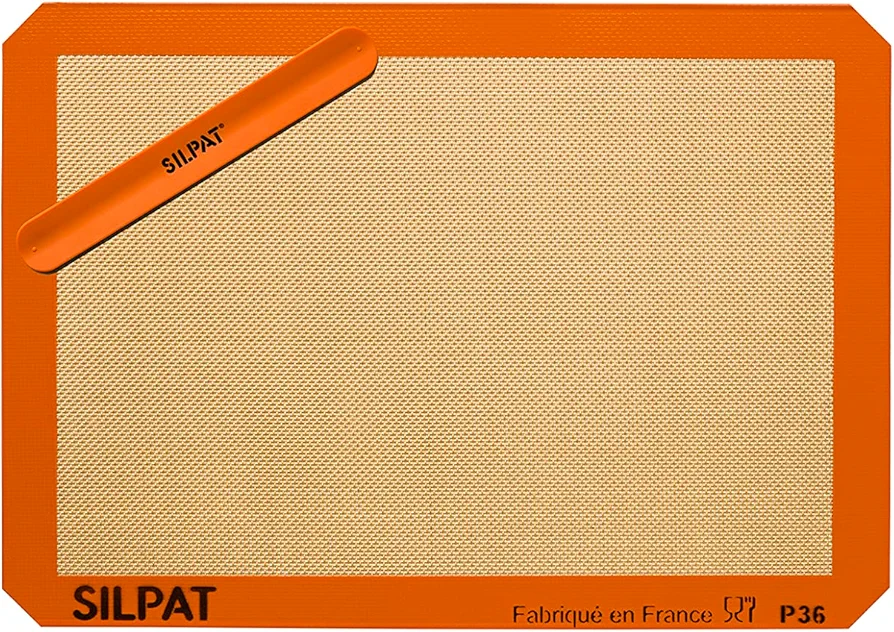 Silpat The Original Silicone Baking Mat with Storage Band, Half Sheet Size, 11-5/8" x 16-1/2" (AE420295-40)