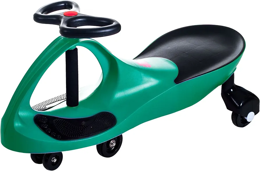 Wiggle Car Ride On Toy ? No Batteries, Gears or Pedals ? Twist, Swivel, Go ? Outdoor Ride Ons for Kids 3 Years and Up by Lil? Rider (Green)