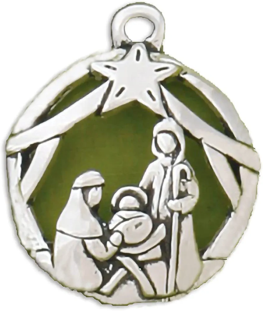 Basic Spirit Handcrafted Christmas Ornament - Nativity Jolly - Home Décor, for Tree Decoration