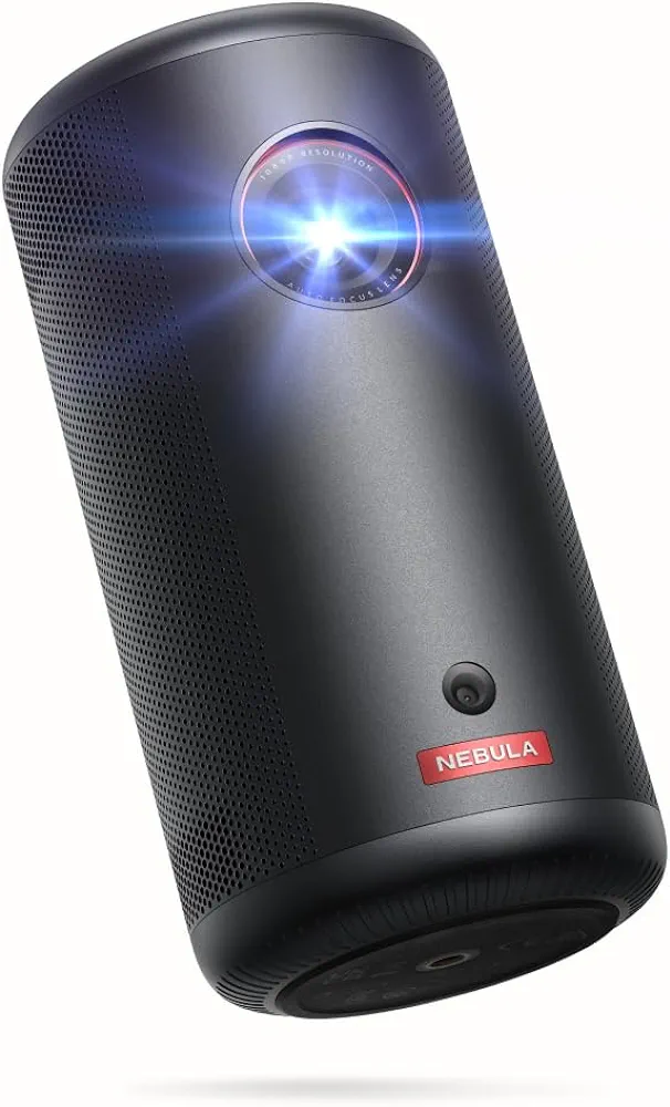 NEBULA Capsule 3 GTV Projector, Netflix Officially Licensed, 1080P Smart Mini Projector with Wi-Fi, 2.5 Hours of Playtime, 120-Inch Display, Dolby Digital, Ultra Portable for Any Space