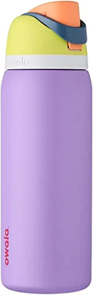 Owala FreeSip Insulated Stainless Steel Water Bottle with Straw, BPA-Free Sports Water Bottle, Great for Travel, 32 Oz, Retro Boardwalk