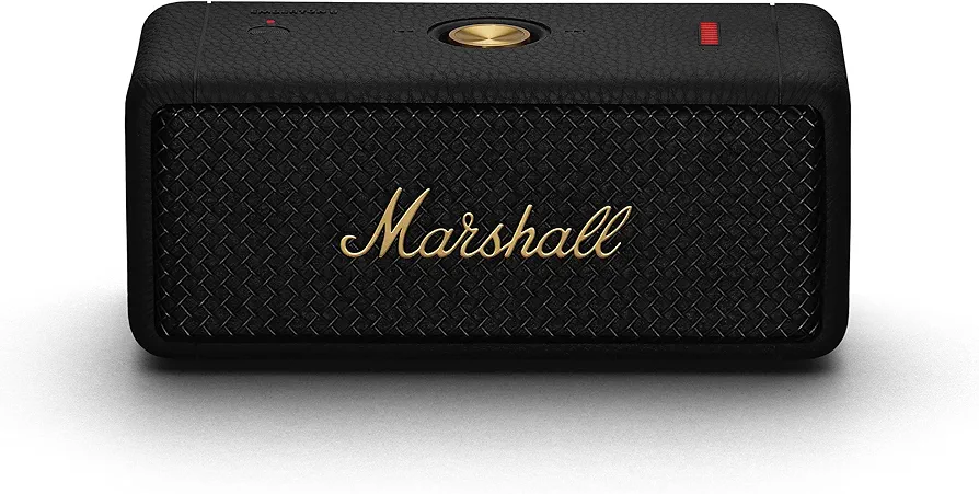 Marshall Emberton II Portable Bluetooth Speaker, Black & Brass