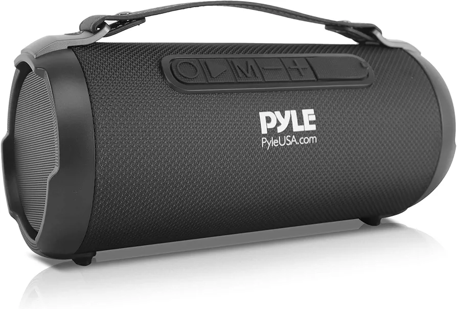 Pyle Wireless Portable Bluetooth Boombox Speaker - 200 Watt Rechargeable Boom Box Speaker Portable Music Barrel Loud Stereo System With AUX Input, MP3/USB/SD Port, Fm Radio, 4" Tweeter - PBMSPG1BK