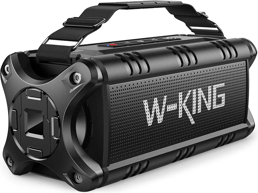 W-KING Bluetooth Speaker, 90W Peak 50W Speakers Bluetooth Wireless, Portable Bluetooth Speaker Loud with Deep Bass,IPX6 Waterproof Boombox Large Outdoor Speaker/Subwoofer/Power Bank/40H/EQ/TF/AUX/NFC