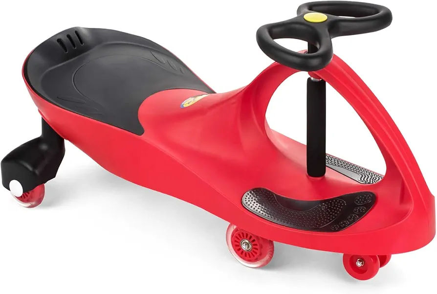 The Original PlasmaCar by PlaSmart Inc. – Polyurethane PU Wheels – Red, Ride On Toy, Ages 3 yrs and up – No batteries, gears, or pedals, Twist, Turn, Wiggle for endless fun