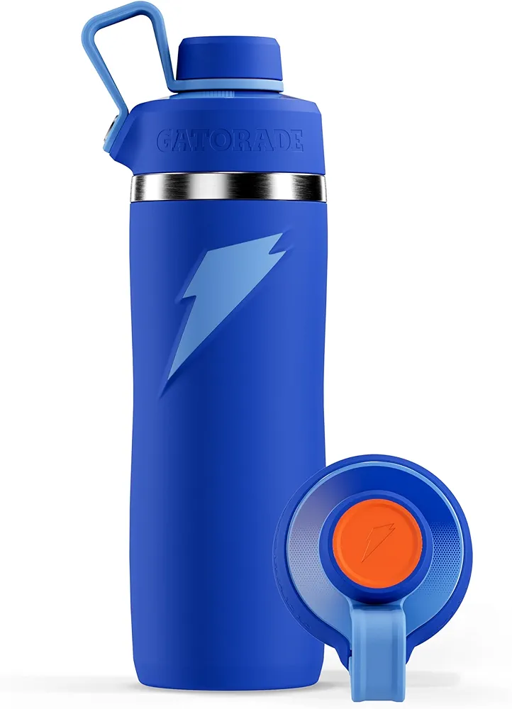 Gatorade 'Overtime' 22oz Stainless Steel Bottle, Twist Cap, Blue