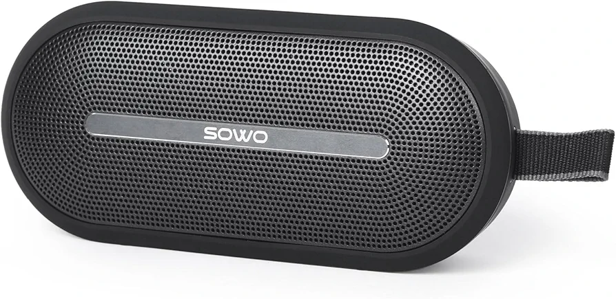 SOWO Portable Bluetooth Speaker - Wireless Speaker Waterproof with Partyboom Technology - 40W, Loud Clear Stereo Sound and Bass Boost - 16H Playtime for Outdoor, Camping and Travel Use - Black